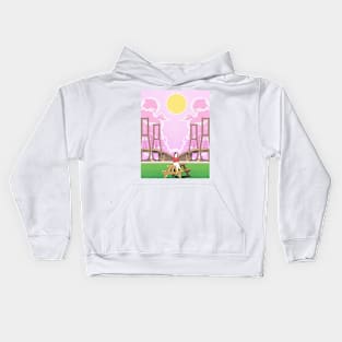 Pink land Kids Hoodie